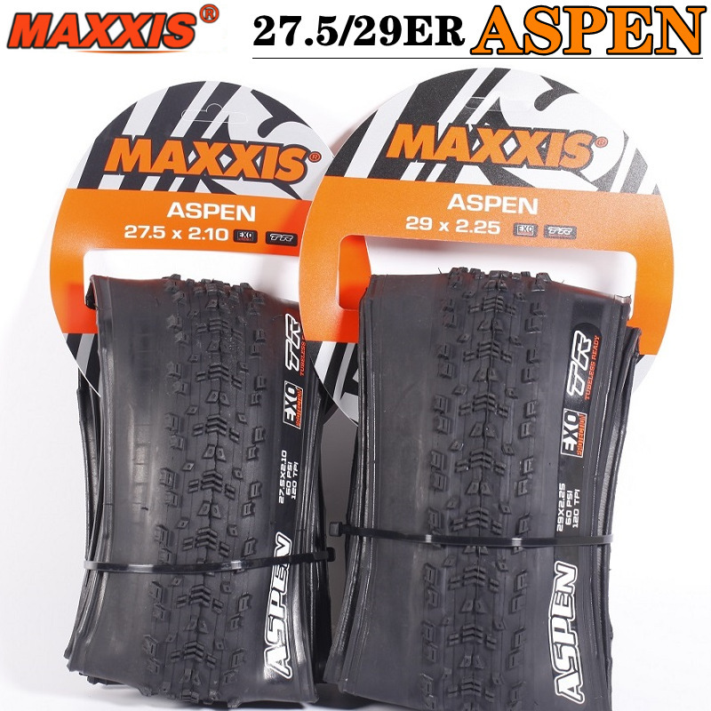 MAXXIS Aspen, Aspen ST and Aspen AT Folding XC MaxxSpeed EXO TR Bike Tires, 27.5 and 29 Inch, 120 and 170 TPI