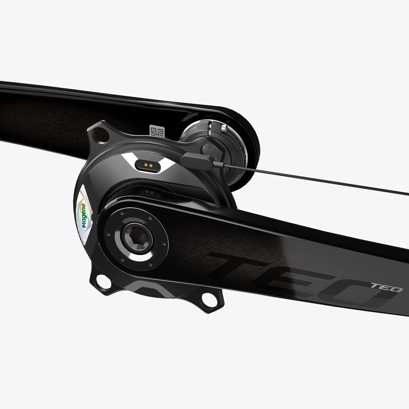 Magene TEO P515 Carbon Fiber Road Bike Crankset Power Meter 110BCD 4-Bolt 29mm DUB Spindle 160-175mm ANT+ Bluetooth