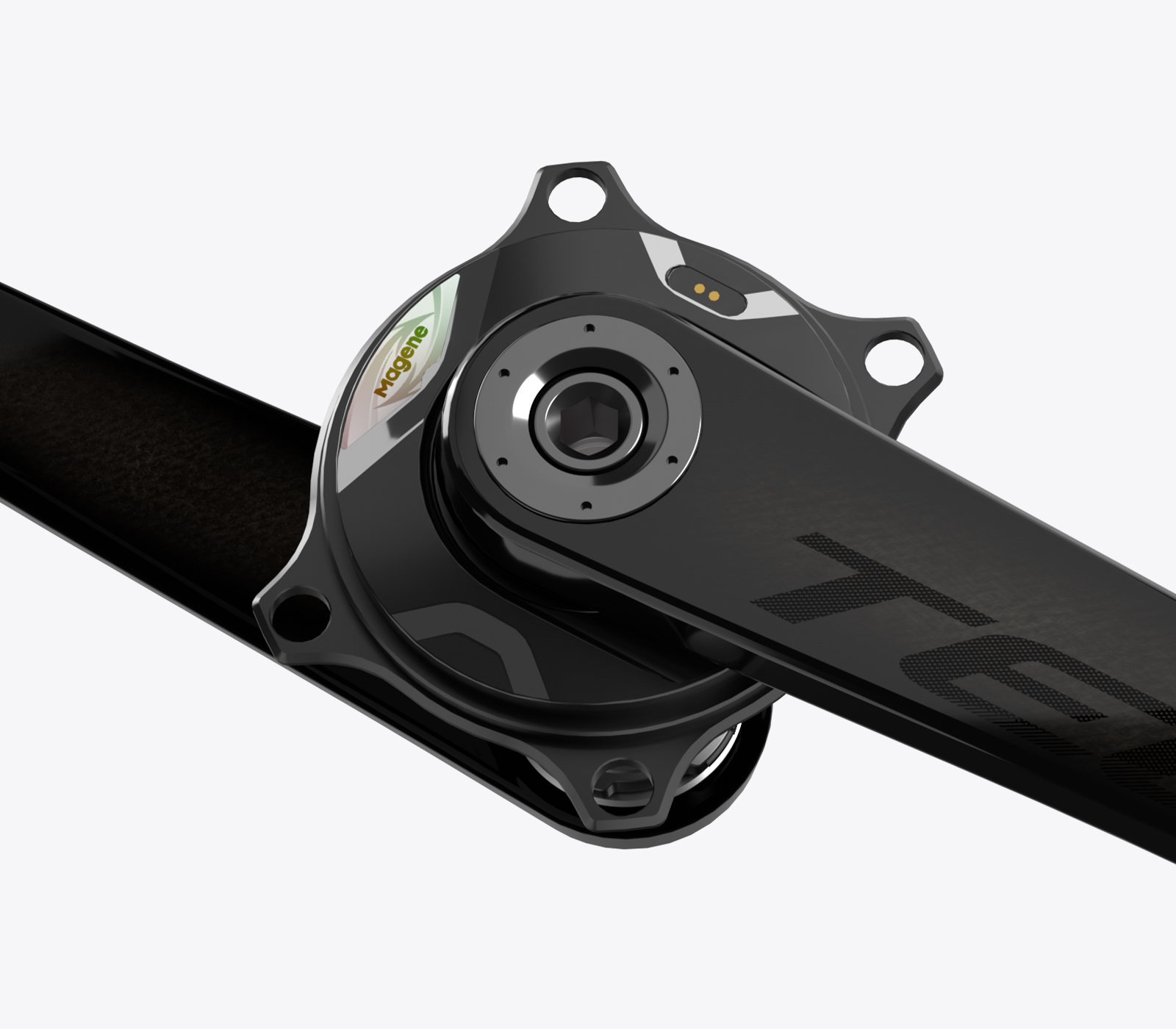 Magene TEO P515 Carbon Fiber Road Bike Crankset Power Meter 110BCD 4-Bolt 29mm DUB Spindle 160-175mm ANT+ Bluetooth