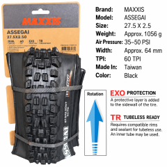 27.5 x 2.5 WT / EXO TR / Black
