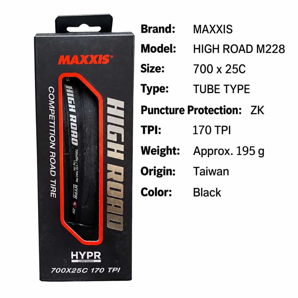 MAXXIS High Road and High Road SL Folding Road Tires, 700 x 25C, 28C, 30C and 32C