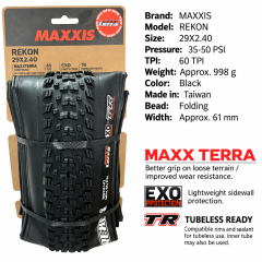 29 x 2.4 / MaxxTerra EXO TR / Black
