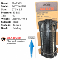 27.5 x 1.5 / Silkworm / Black