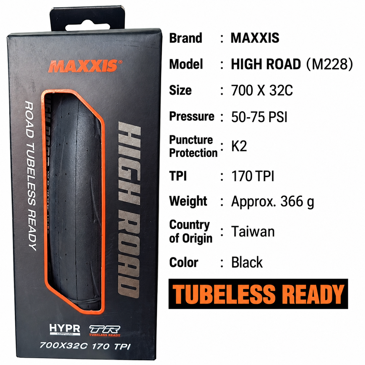 MAXXIS High Road and High Road SL Folding Road Tires, 700 x 25C, 28C, 30C and 32C