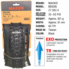 27.5 x 2.4 WT / EXO TR / Black
