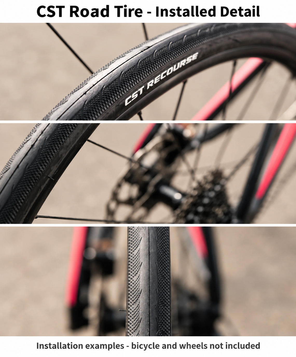 CST 700C Folding Road Bicycle Tires in 700 x 23C, 25C and 28C, C1406 C1761 C1808 C1922 C3045 and C3045N, EPS Protection and Tubeless Ready Option - detail 31