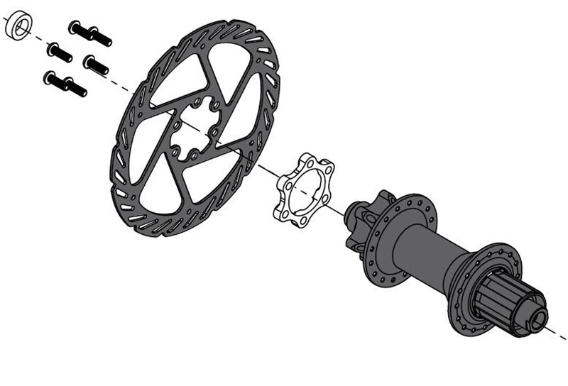 CNC Boost Hub Conversion Spacer Kit for Mountain Bikes, Front 100 x 15 to 110 x 15 mm or Rear 142 x 12 to 148 x 12 mm, Black - detail 10