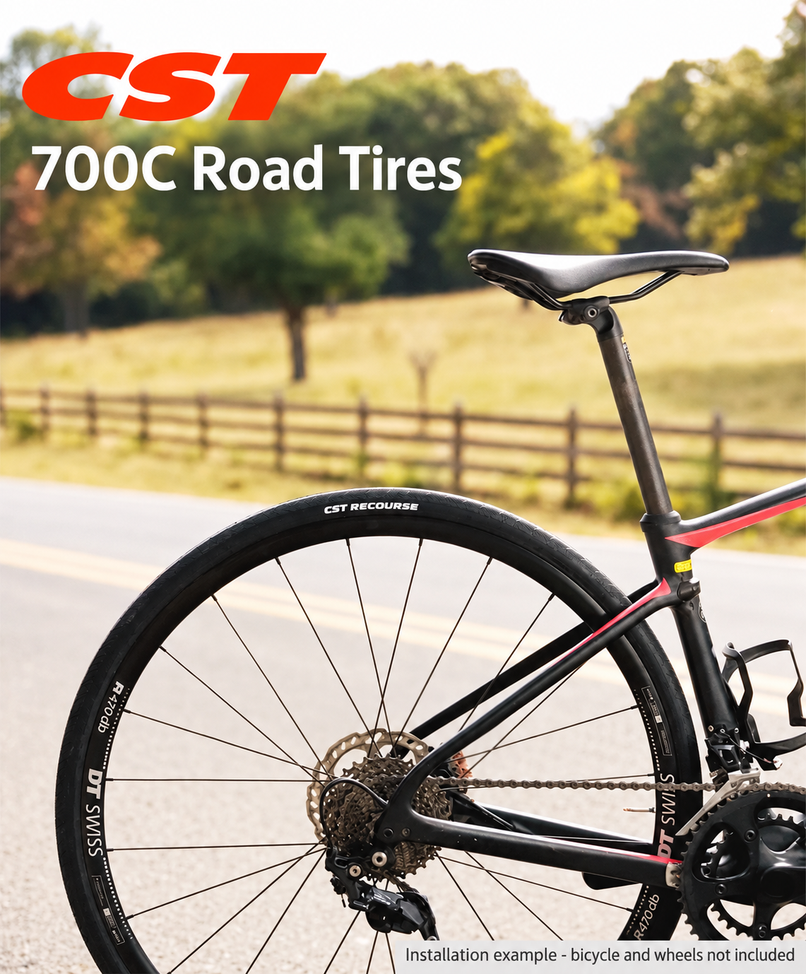 CST 700C Folding Road Bicycle Tires in 700 x 23C, 25C and 28C, C1406 C1761 C1808 C1922 C3045 and C3045N, EPS Protection and Tubeless Ready Option - detail 19