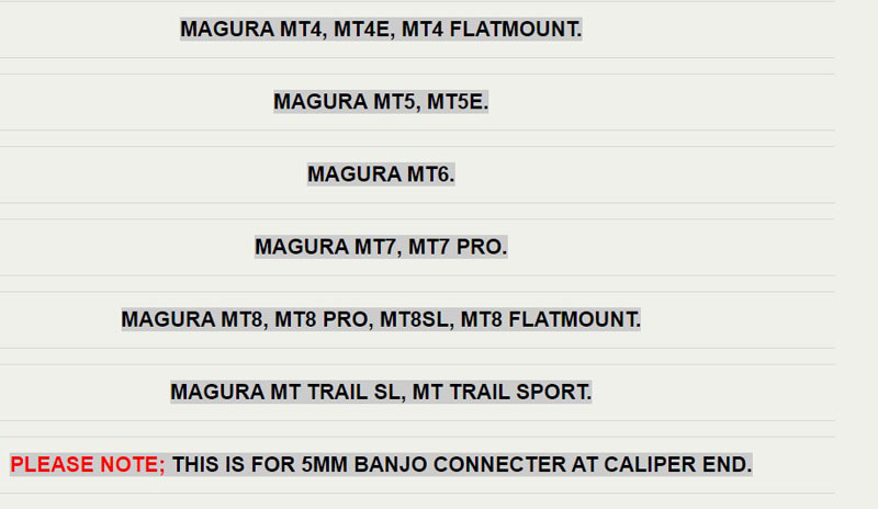 2 m Black Hydraulic Disc Brake Hose Kit for Magura MT4 MT4E MT5 MT5E MT6 MT7 MT8, 5 mm Caliper Banjo Connector with Olive and Seals - detail 8