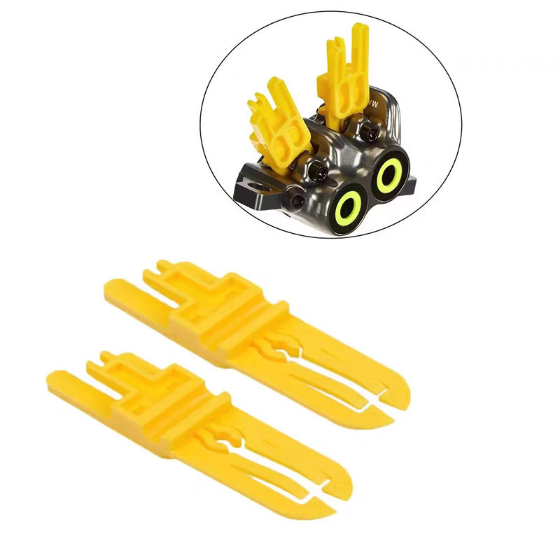 Yellow Plastic Brake Caliper Transport Spacer for Magura Hydraulic Disc Brakes, 60 x 18 x 10 mm Protective Block, 1 or 2 Pieces