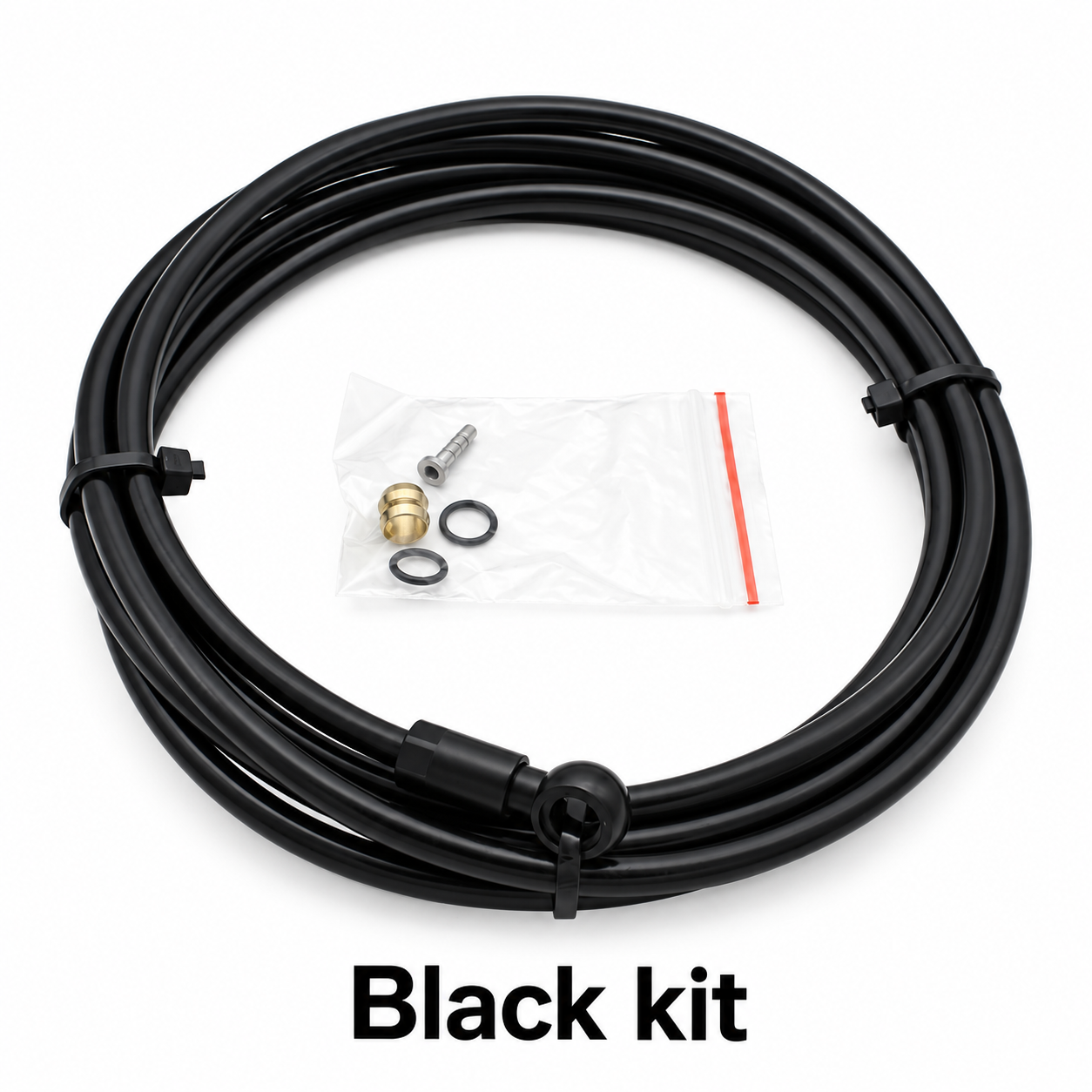 LIEPEY 2 m Hydraulic Disc Brake Hose Kit for Shimano SLX XT XTR, 2.0 x 5.0 mm Hose with 7075 Aluminum Banjo Fitting, Six Colors