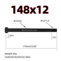 148 x 12 mm / 174 mm long