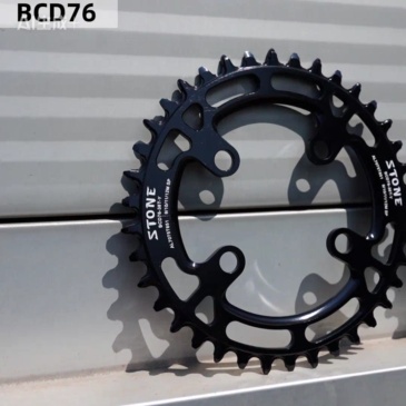 STONE 76BCD Round Narrow-Wide Chainring 30-42T for SRAM XX1, Stout and SiSL2 Crank Interfaces, 1x Setup
