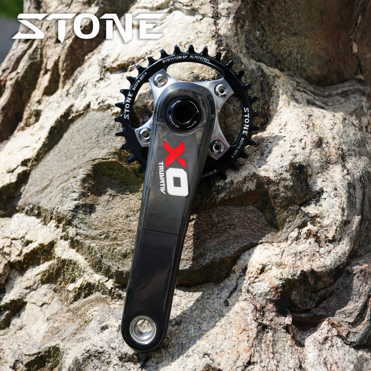 STONE 76BCD Round Narrow-Wide Chainring 30-42T for SRAM XX1, Stout and SiSL2 Crank Interfaces, 1x Setup