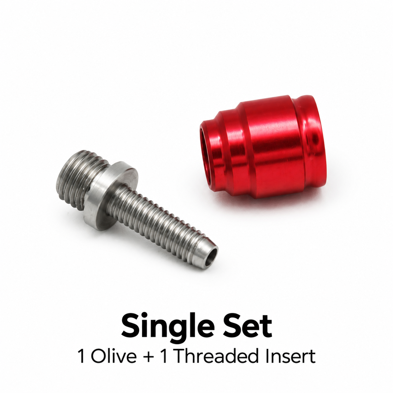 SRAM AVID Compatible Stealth-a-majig Brake Hose Olive and Threaded Insert Kit, Single Set or 10 Sets with T8 Tool, for 5.0 x 2.0 mm Hose