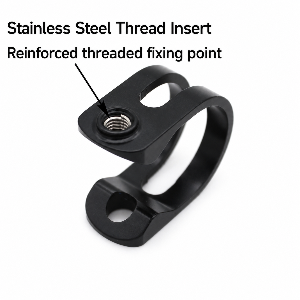 DJC Black 6061 Aluminum Brake Lever Clamp with 304 Stainless Steel Bolt and Thread Insert for SRAM AVID E7 E9 X0 Guide R RS RSC CODE