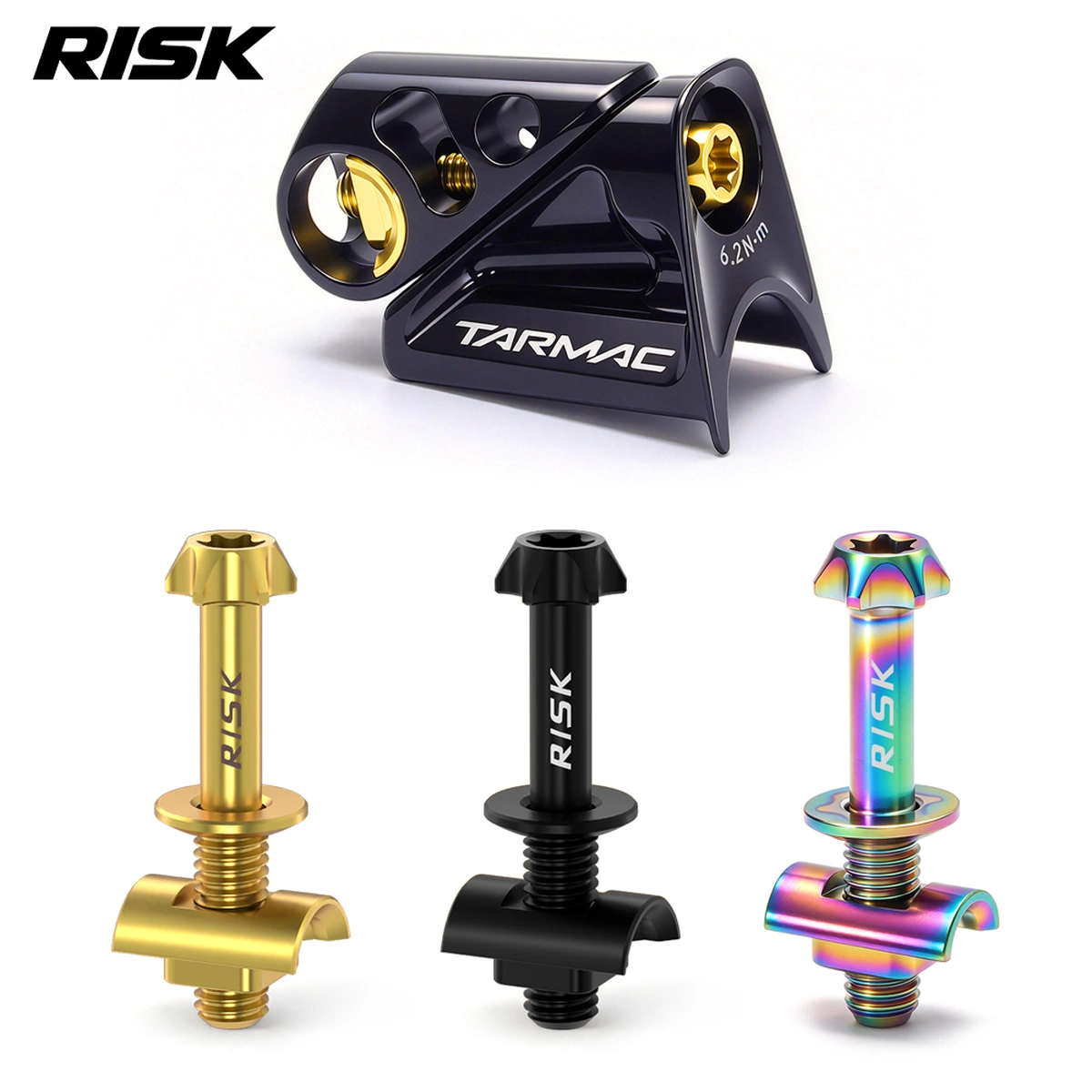 Raimbow Coloue Thread RISK RT152 / RT153 Titanium Seatpost Clamp Bolt for Specialized Tarmac ...