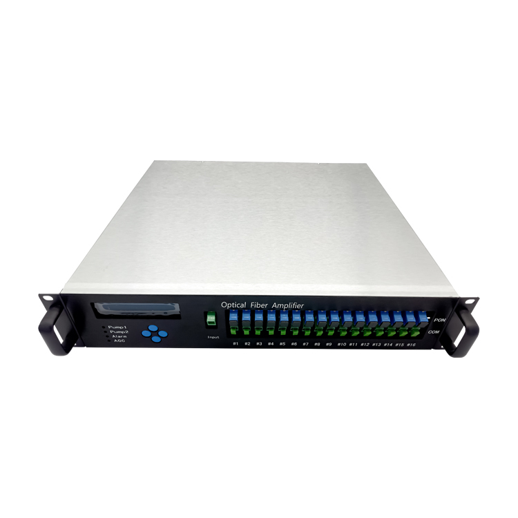 EDFA 16*22 dBm With WDM High Power Fiber Optical Amplifier