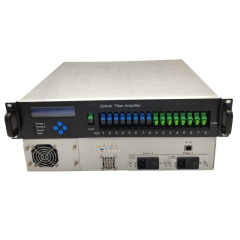 EDFA 8*22 dBm With WDM High Power Fiber Optical Amplifier