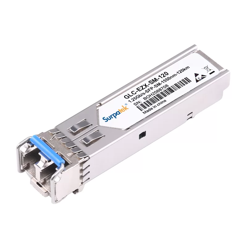 Cisco GLC-EZX-SM-120 Compatible 1000BASE-EZX 1.25G SFP 1550nm 120km DOM LC SMF Transceiver Module