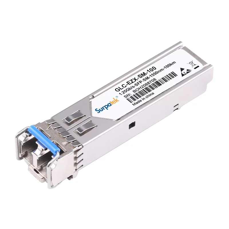 Cisco GLC-EZX-SM-100 Compatible 1000BASE-EZX 1.25G SFP 1550nm 100km DOM LC SMF Transceiver Module
