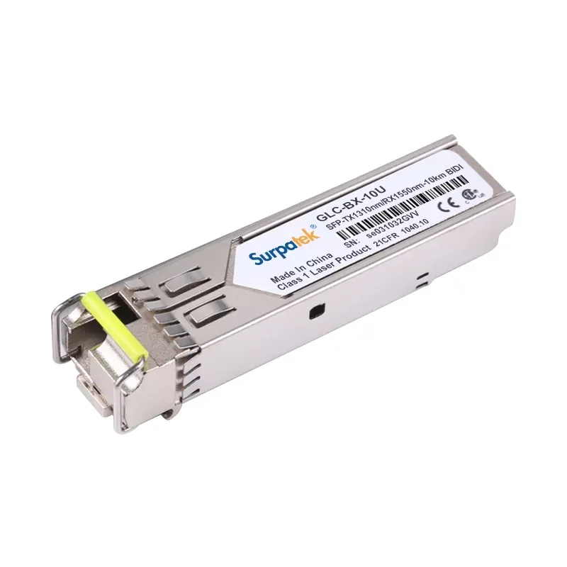 Cisco GLC-BX-10U Compatible 1000BASE-BX BiDi SFP 1310nm-TX/1550nm-RX 10km DOM LC SMF Transceiver Module