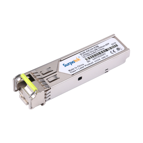 SFP Transceiver 1000BASE-BX-U BiDi SFP 1550nm-TX/1310nm-RX 3km DOM LC SMF Module