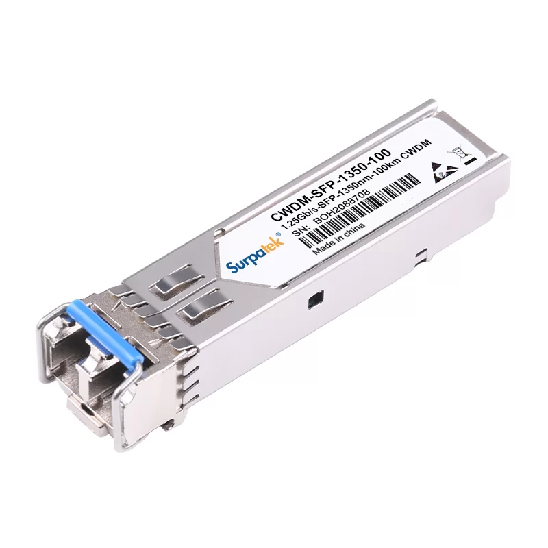 Cisco CWDM-SFP-1350-100 Compatible 1000BASE-CWDM SFP 1350nm 100km DOM LC SMF Transceiver Module
