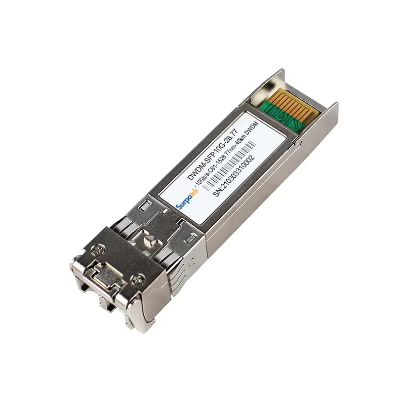 Cisco DWDM-SFP10G C17-C61 Compatible 10G DWDM SFP+ 1563.86nm-1528.77nm 50GHz 40km DOM LC SMF Transceiver Module