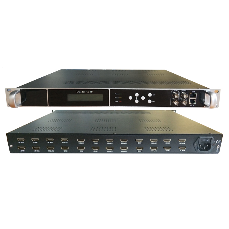 24 Channels HDMI input to IP/ASI output HD Series Encoding Modulator