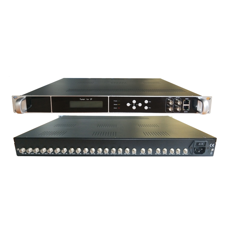 RF Modulator Tuner DVB-S2 to IP 12 Channels DVB-S/S2 input to IP/ASI output Modulator