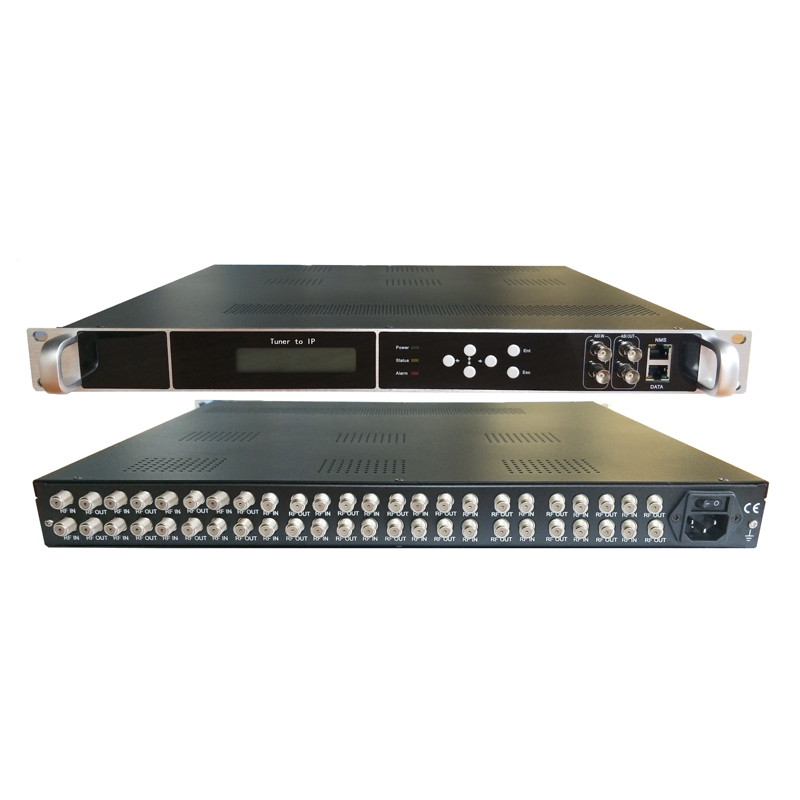 RF Modulator Tuner DVB-S2 to IP 24 Channels DVB-S/S2 input to IP/ASI output Modulator