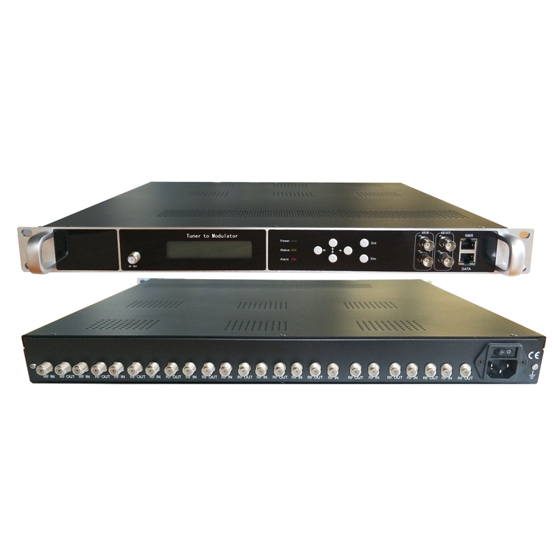 RF Modulator Tuner DVB-S2 to RF/ASI 12 Channels DVB-S/S2 input to RF/ASI output Modulator