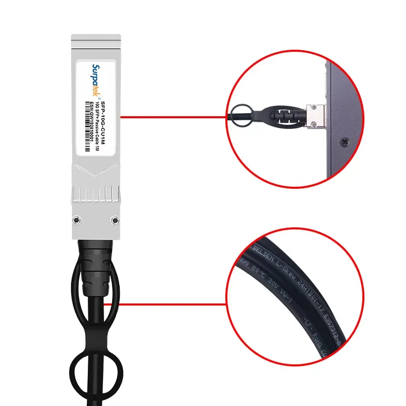 10G DAC Cables 3m Cisco SFP-H10GB-CU3M Compatible 10G SFP+ Passive Direct Attach Copper Twinax Cable