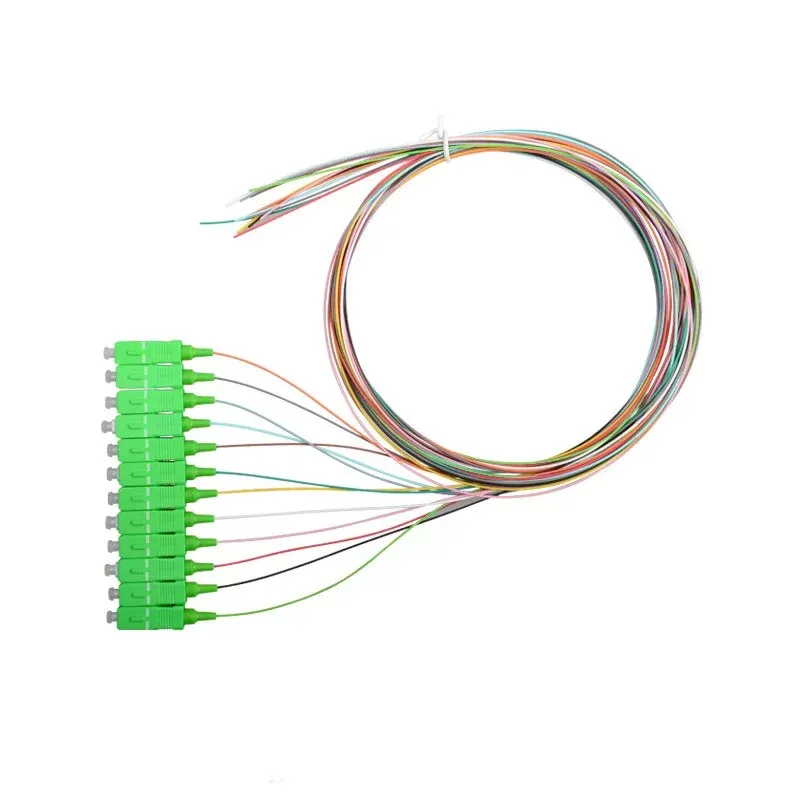 Fiber Optic Patch Cord Pigtail 12 Core SC/APC SM without jacket