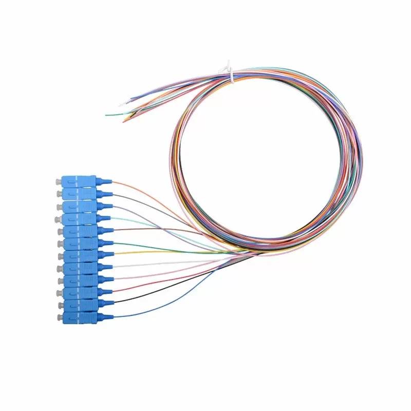 Fiber patch cord Pigtail 12 Core SC/UPC SM without jacket