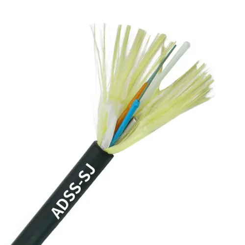 ADSS Fiber Optical Cable 12 Cores PE Jacket G.652D SPAN 80m Outdoor 3000m For Telecommunication