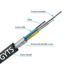 GYTS Fiber Optical Cable 1-216 Cores G.652D Outdoor For Telecommunication