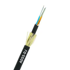 ADSS Fiber Optical Cable 1 – 216 Cores Dual Jacket G.652D SPAN 50-200m Outdoor For Telecommunication