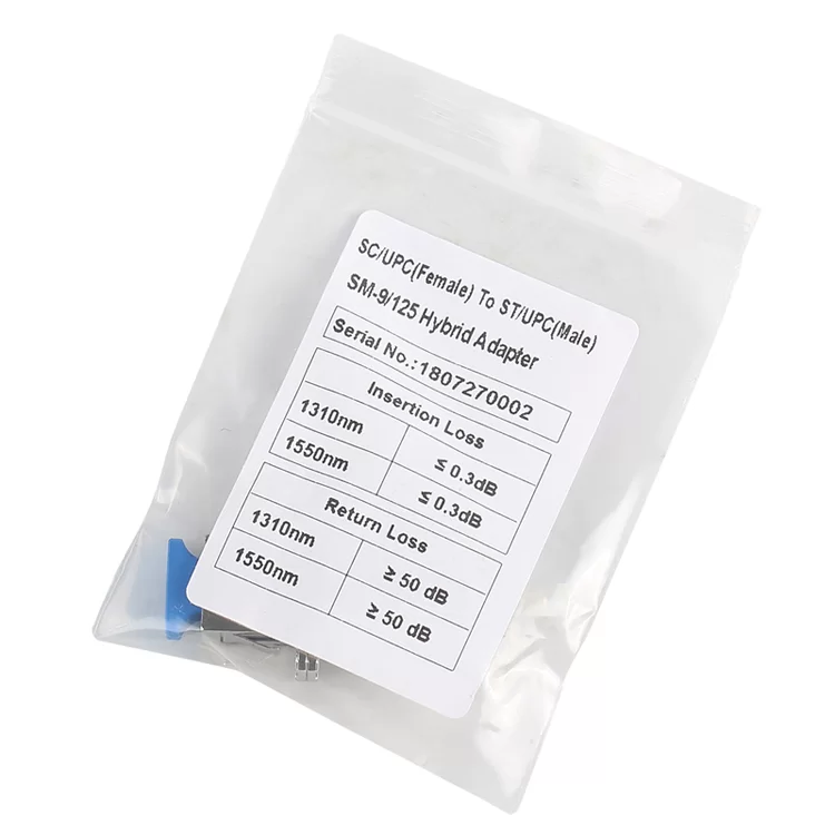 Fiber Optic Conversion Adapter Singlemode ST Male – SC Female