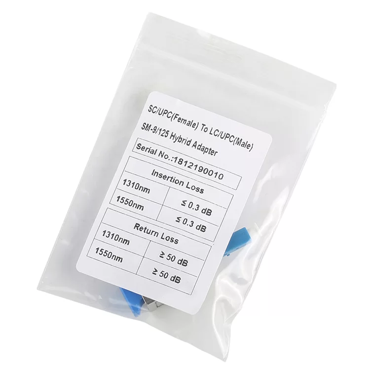 Fiber Optic Conversion Adapter Singlemode SC Female – LC Male