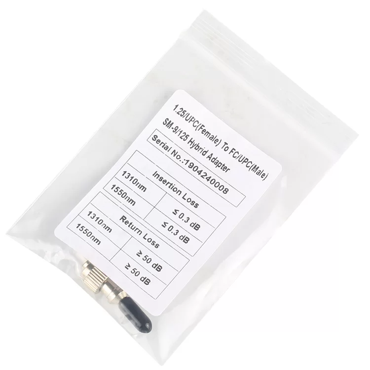 Fiber Optic Conversion Adapter Singlemode UPC 2.5mm FC Male – LC Female 1.25mm