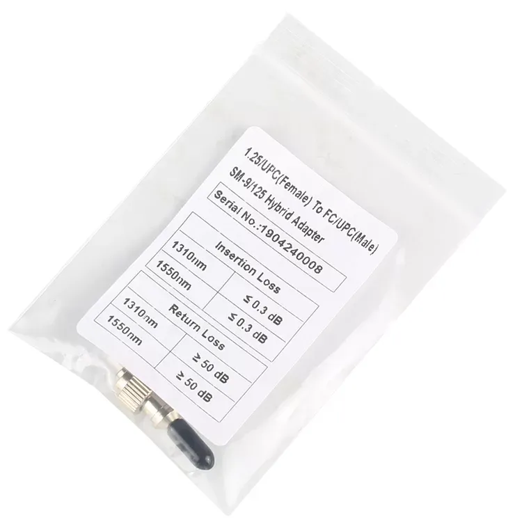 Fiber Optic Conversion Adapter Singlemode UPC 2.5mm FC Male – LC Female 1.25mm