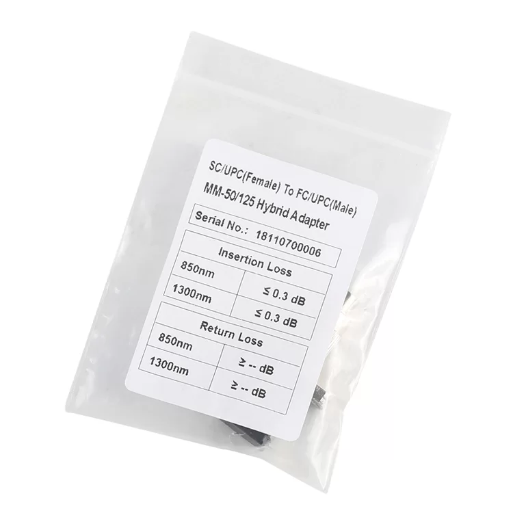 Fiber Optic Conversion Adapter Multimode MM 50/125 SC Female – FC Male
