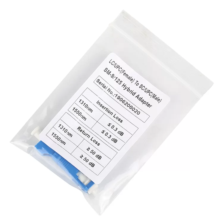 Fiber Optic Conversion Adapter Single Mode SC Male – LC Female