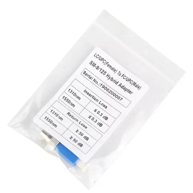 Fiber Optic Conversion Adapter Singlemode UPC LC Female – FC Male