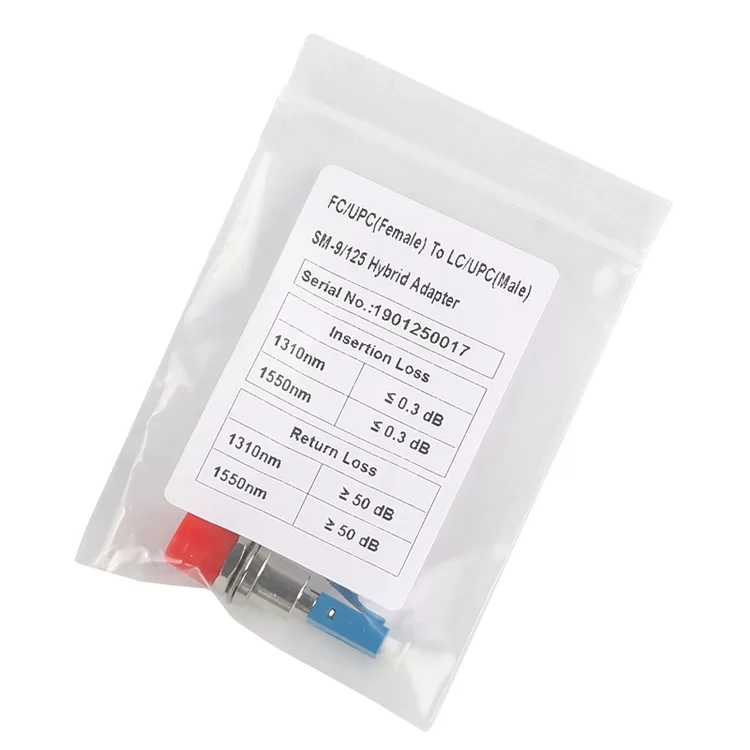 Fiber Optic Conversion Adapter Singlemode FC/UPC Female – LC/UPC Male