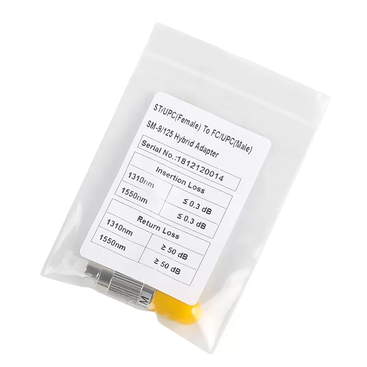 Fiber Optic Conversion Adapter Single Mode FC Male – ST Female