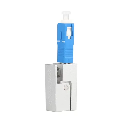 SC Square Bare Fiber Flange Temporary Splice Adapter OTDR Test Bare Fiber Coupler Fixture