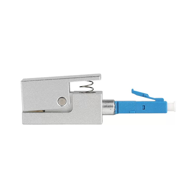 LC Square Bare Fiber Flange Temporary Splice Adapter OTDR Test Bare Fiber Coupler Fixture